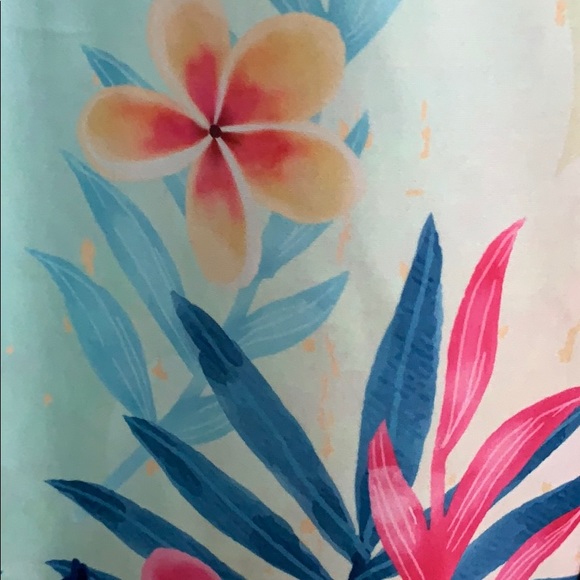 U. Dear Tropical Print Top w/ Flamingos NWOT - Picture 7 of 9